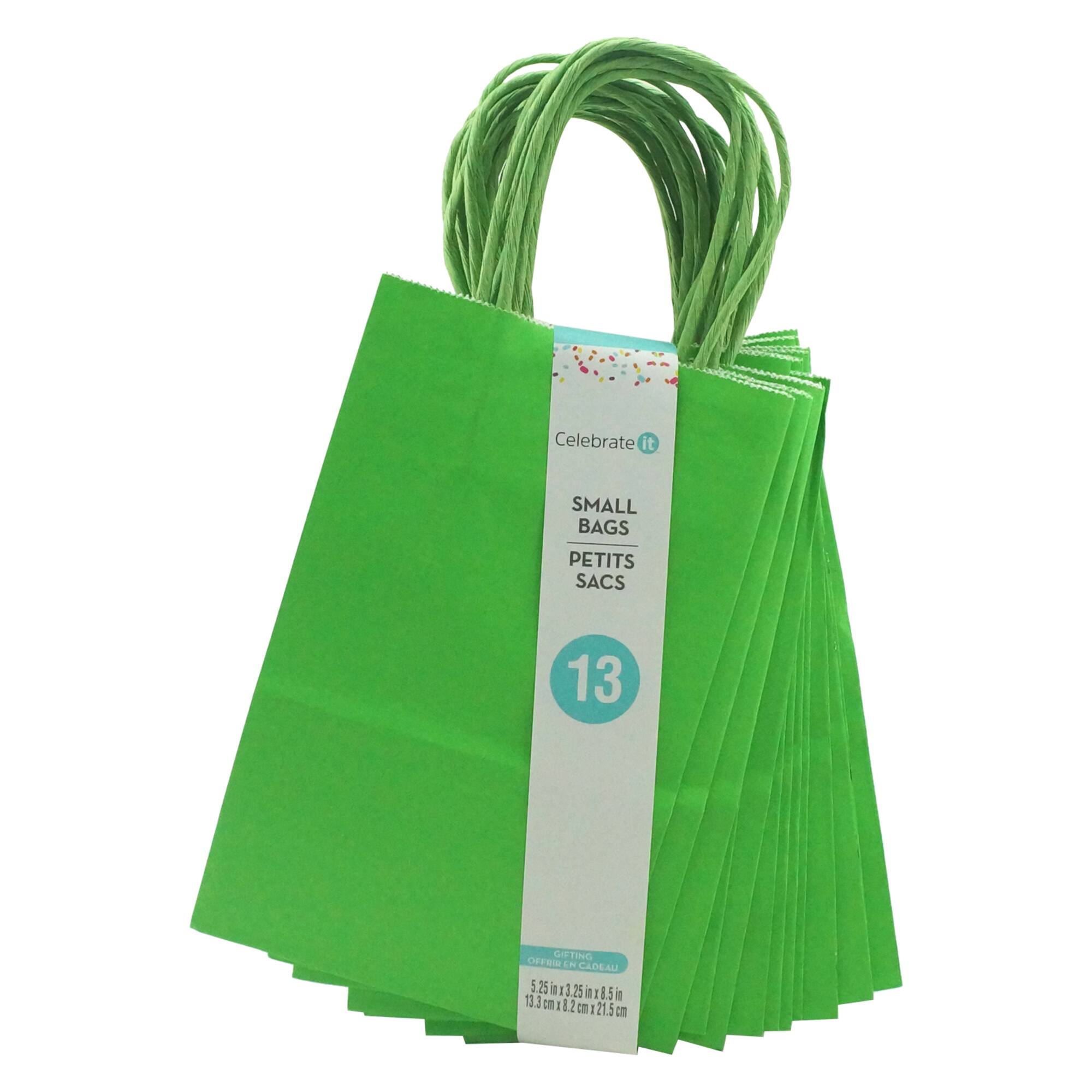 Small Green Paper Bags by Celebrate It™
